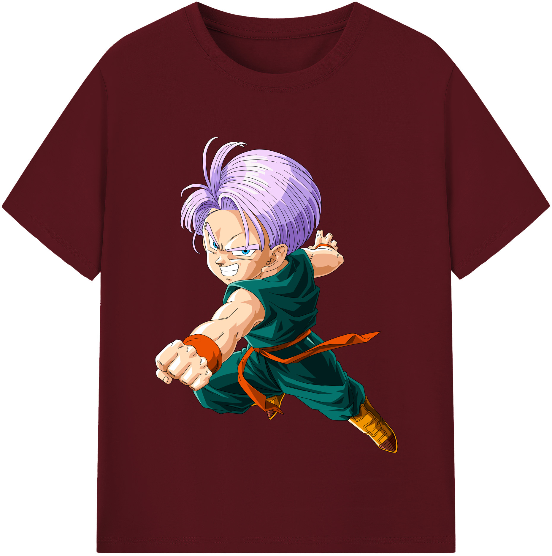 （画像用） ドラゴンボール トランクス（Torankusu）DRAGON BALL Trunks 綿100％半袖Tシャツ（フロントプリント）